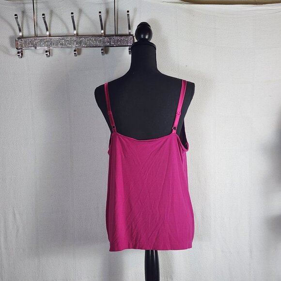 Chico's Berry Rayon Span Adj Silk Like Strap Neckline Stretch Cami Size 3 US XL - Picture 11 of 16